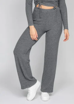 Pantalons^Outfitbook Pantalon large côtelé gris
