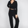 Pantalons^Outfitbook Pantalon large côtelé noir