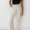 Pantalons^Outfitbook Pantalon large en lin BEIGE