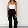 Pantalons^Outfitbook Pantalon large en lin NOIR