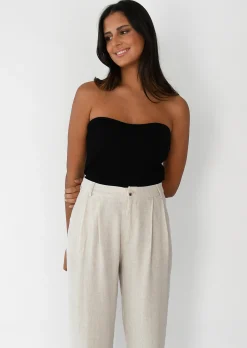 Pantalons^Outfitbook Pantalon large en lin BEIGE