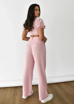 Pantalons^Outfitbook Pantalon large en lin ROSE