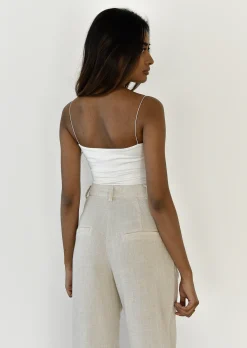 Pantalons^Outfitbook Pantalon large en lin BEIGE