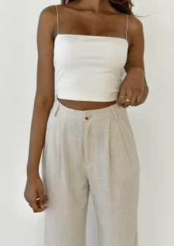 Pantalons^Outfitbook Pantalon large en lin BEIGE