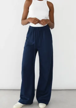 Pantalons^Outfitbook Pantalon large lin cordon Bleu