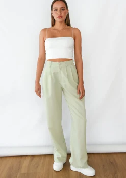 Pantalons^Outfitbook Pantalon large pastel VERT