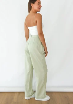 Pantalons^Outfitbook Pantalon large pastel VERT