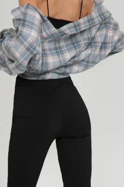 Pantalons^Outfitbook Pantalon fendu sur le devant noir
