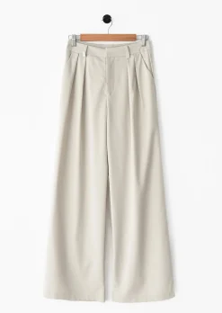 Pantalons^Outfitbook Pantalon pinces wideleg BEIGE