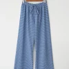 Pantalons^Outfitbook Pantalon rayé avec taille élastique BLEU