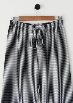 Pantalons^Outfitbook Pantalon rayé avec taille élastique NOIR