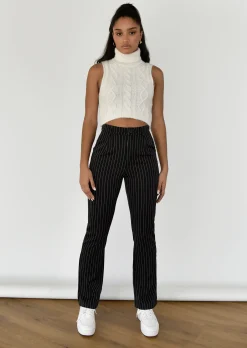 Pantalons^Outfitbook Pantalon rayé NOIR