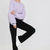 Pulls L Cardigans^Outfitbook Pull à col rond et manches ballon LILAS