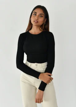 Pulls L Cardigans^Outfitbook Pull à dos ouvert noué NOIR