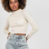 Pulls L Cardigans^Outfitbook Pull à ourlet volanté beige