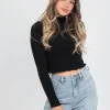 Pulls L Cardigans^Outfitbook Pull à ourlet volanté noir