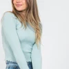Pulls L Cardigans^Outfitbook Pull avec ourlet à volant bleu