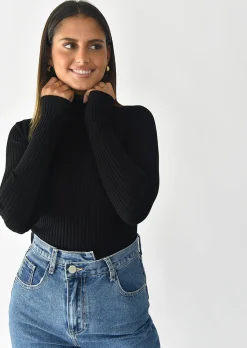 Pulls L Cardigans^Outfitbook Pull col roulé NOIR
