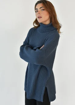 Pulls L Cardigans^Outfitbook Pull col roulé BLEU
