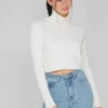 Pulls L Cardigans^Outfitbook Pull col roulé côtelé BLANC
