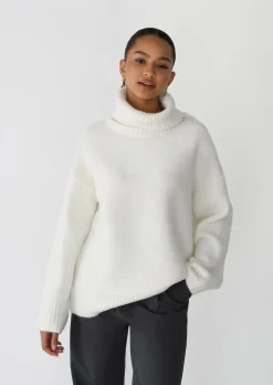 Pulls L Cardigans^Outfitbook Pull col roulé en maille BLANC
