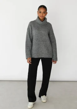 Pulls L Cardigans^Outfitbook Pull col roulé en maille GRIS