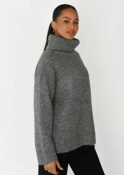 Pulls L Cardigans^Outfitbook Pull col roulé en maille GRIS