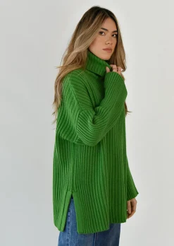 Pulls L Cardigans^Outfitbook Pull col roulé VERT