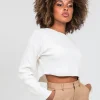 Pulls L Cardigans^Outfitbook Pull court oversize BLANC