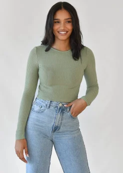 Pulls L Cardigans^Outfitbook Pull dos ou avec liens à nouer VERT