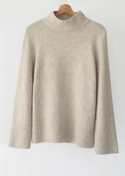 Pulls L Cardigans^Outfitbook Pull en maille col montant BEIGE