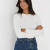Pulls L Cardigans | Hauts^Outfitbook Pull en maille col rond BLANC