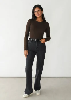 Pulls L Cardigans | Hauts^Outfitbook Pull en maille col rond MARRON