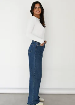 Pulls L Cardigans | Hauts^Outfitbook Pull en maille col rond BLANC