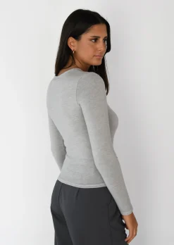 Pulls L Cardigans^Outfitbook Pull en maille col rond Gris