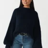 Pulls L Cardigans^Outfitbook Pull en maille laine DARKBLUE