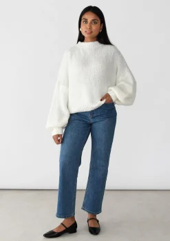 Pulls L Cardigans^Outfitbook Pull en maille laine BLANC