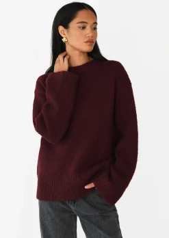 Pulls L Cardigans^Outfitbook Pull en maille oversize bordeaux