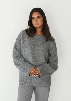 Pulls L Cardigans^Outfitbook Pull en maille oversize GRIS