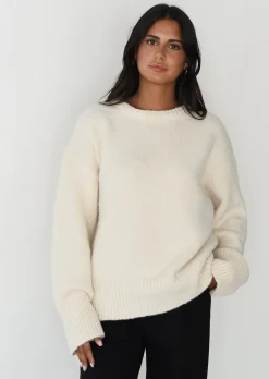 Pulls L Cardigans^Outfitbook Pull en maille oversize beige