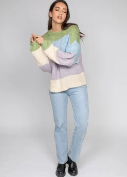 Pulls L Cardigans^Outfitbook Pull en maille épaisse color block