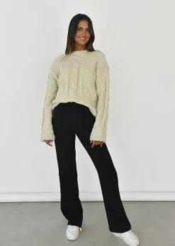 Pulls L Cardigans^Outfitbook Pull en maille épaisse torsadée BEIGE