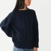 Pulls L Cardigans^Outfitbook Pull en maille torsadée BLEU
