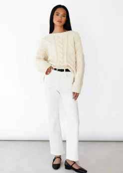 Pulls L Cardigans^Outfitbook Pull en maille torsadée BEIGE