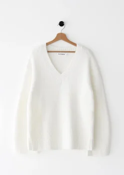 Pulls L Cardigans^Outfitbook Pull maille oversize col V BLANC