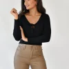 Pulls L Cardigans^Outfitbook Pull à découpe NOIR
