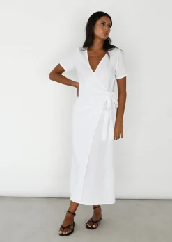 Robes^Outfitbook Robe cache coeur en coton BLANC