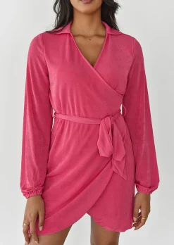 Robes^Outfitbook Robe cache-coeur fluide ROSE