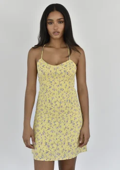 Robes^Outfitbook Robe courte imprimée JAUNE