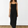 Robes^Outfitbook Robe en lin NOIR